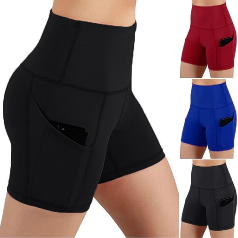 Women High Waist Gym Yoga Shorts