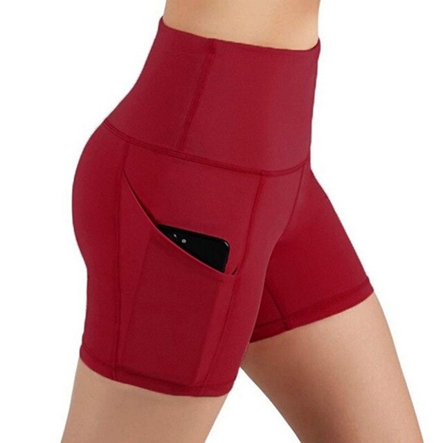 Women High Waist Gym Yoga Shorts
