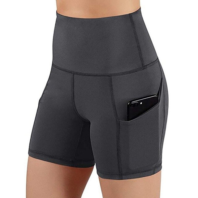 Women High Waist Gym Yoga Shorts