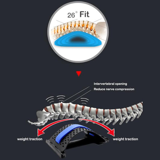 Back Stretcher, Lumbar Back Pain Relief Massager